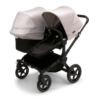 Коляска для двойни 2 в 1 Bugaboo Donkey 5 Twin Misty white/Midnight black шасси Black