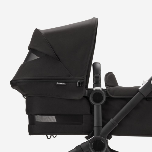 Коляска для двойни 2 в 1 Bugaboo Donkey 5 Twin Misty white/Midnight black шасси Black