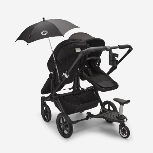 Коляска для двойни 2 в 1 Bugaboo Donkey 5 Twin Misty white/Midnight black шасси Black