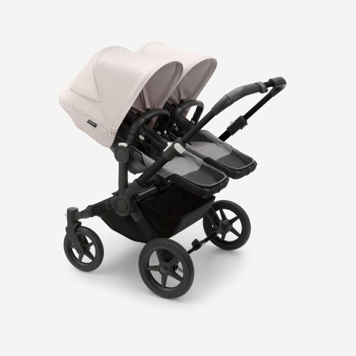 Коляска для двойни 2 в 1 Bugaboo Donkey 5 Twin Misty white/Grey mélange шасси Black