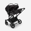 Коляска для двойни 2 в 1 Bugaboo Donkey 5 Twin Misty white/Grey mélange шасси Black