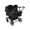Коляска для двойни 2 в 1 Bugaboo Donkey 5 Twin Midnight black шасси Graphite