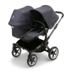 Коляска для двойни 2 в 1 Bugaboo Donkey 5 Twin Stormy blue шасси Graphite