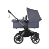 Коляска для двойни 2 в 1 Bugaboo Donkey 5 Twin Stormy blue шасси Graphite