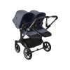 Коляска для двойни 2 в 1 Bugaboo Donkey 5 Twin Stormy blue шасси Graphite