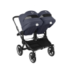 Коляска для двойни 2 в 1 Bugaboo Donkey 5 Twin Stormy blue шасси Graphite