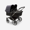 Коляска для двойни 2 в 1 Bugaboo Donkey 5 Twin Stormy blue/midnight black шасси Graphite