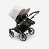 Коляска для двойни 2 в 1 Bugaboo Donkey 5 Twin Misty white/midnight black шасси Graphite