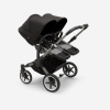 Коляска для двойни 2 в 1 Bugaboo Donkey 5 Twin Midnight black/grey melange шасси Graphite