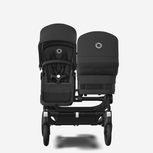 Коляска для двойни 2 в 1 Bugaboo Donkey 5 Twin Morning pink/grey melange шасси Graphite