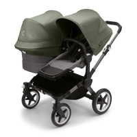 Коляска для двойни 2 в 1 Bugaboo Donkey 5 Twin Forest green/grey mélange шасси Graphite