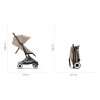 Прогулочная коляска Cybex Orfeo 2024 Almond Beige шасси Taupe