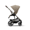 Прогулочная коляска Cybex Balios S Lux Almond Beige шасси Taupe