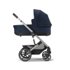 Коляска 2 в 1 Cybex Balios S Lux цвет Ocean Blue шасси Silver