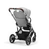 Коляска 2 в 1 Cybex Balios S Lux цвет Lava Grey шасси Silver