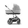 Коляска 2 в 1 Cybex Balios S Lux цвет Lava Grey шасси Silver