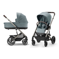 Коляска 2 в 1 Cybex Balios S Lux цвет Sky Blue шасси Taupe