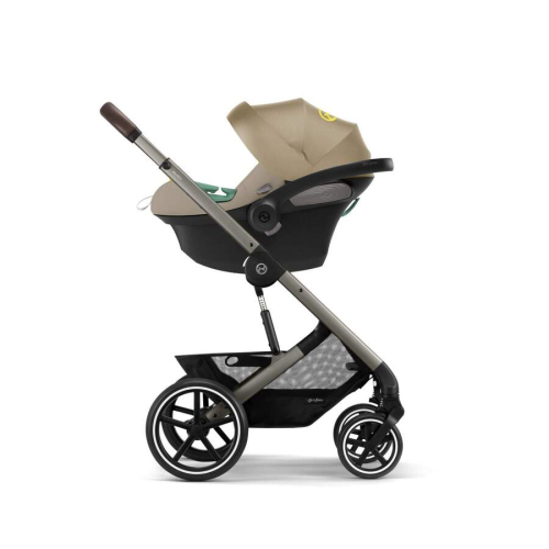 Коляска 3 в 1 Cybex Balios S Lux цвет Almond Beige шасси Taupe