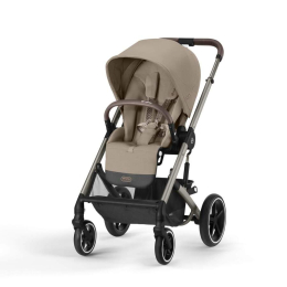 Коляска 3 в 1 Cybex Balios S Lux цвет Almond Beige + Автокресло Aton