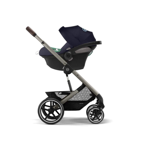 Коляска 3 в 1 Cybex Balios S Lux цвет Ocean Blue шасси Silver