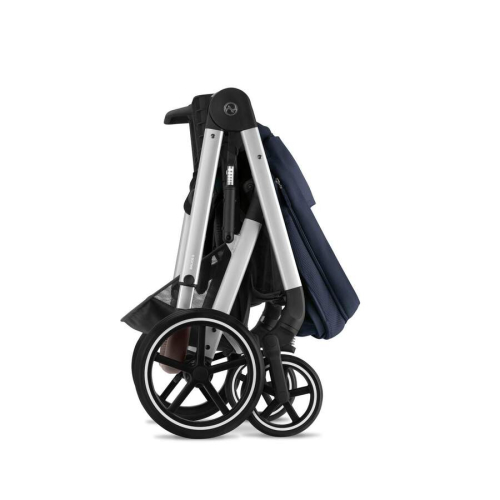 Коляска 3 в 1 Cybex Balios S Lux цвет Ocean Blue шасси Silver