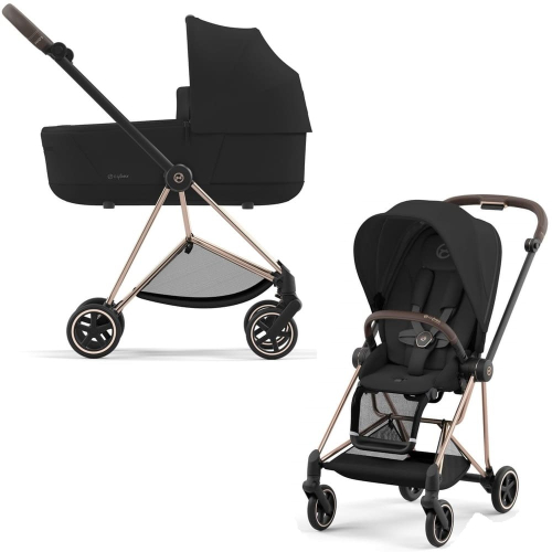 Коляска 2 в 1 Cybex Mios Sepia Black шасси Rosegold