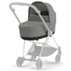 Коляска 2 в 1 Cybex Mios Mirage Grey шасси Rosegold