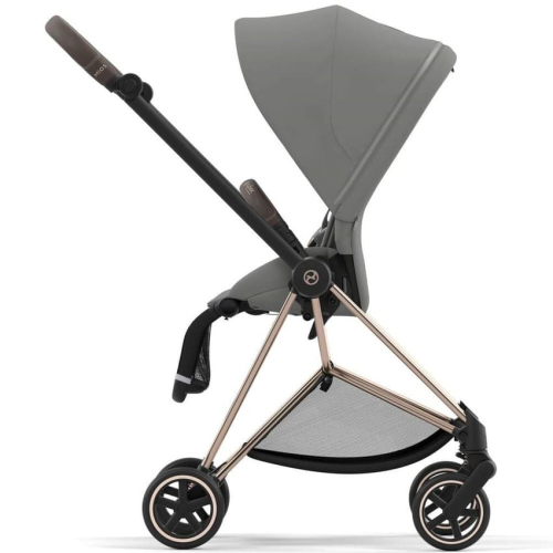 Коляска 2 в 1 Cybex Mios Mirage Grey шасси Rosegold