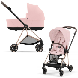 Коляска 2 в 1 Cybex Mios Peach Pink шасси Rosegold