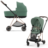 Коляска 2 в 1 Cybex Mios Leaf Green шасси Rosegold