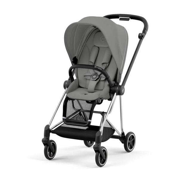 Прогулочная коляска Cybex Mios 2024 цвет Mirage Grey шасси Chrome