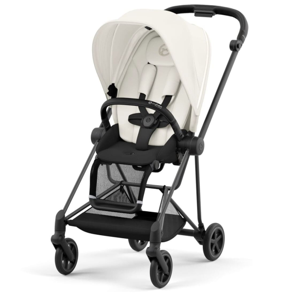 Прогулочная коляска Cybex Mios 2024 цвет Off White шасси Matt Black