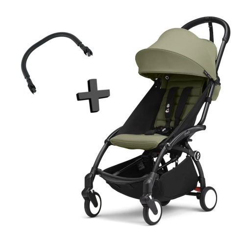 Прогулочная коляска Stokke YOYO³ цвет Olive рама Black + Бампер