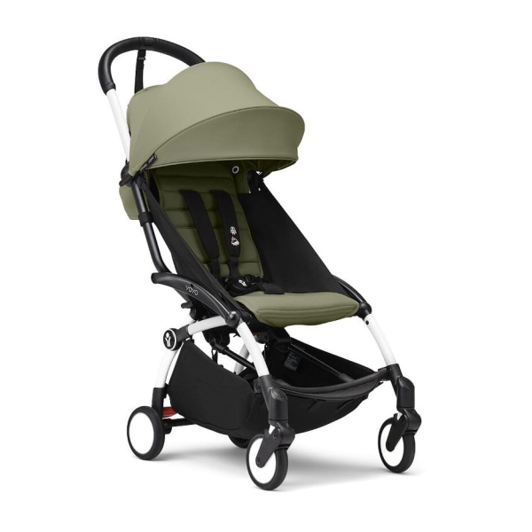 Прогулочная коляска Stokke YOYO³ цвет Olive рама White