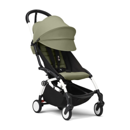 Прогулочная коляска Stokke YOYO³ цвет Olive рама White + Бампер