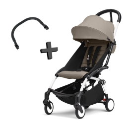 Прогулочная коляска Stokke YOYO³ цвет Taupe рама White + Бампер