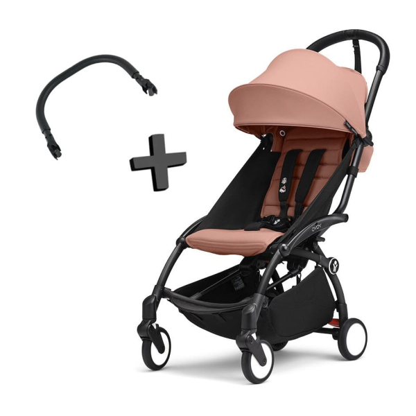 Прогулочная коляска Stokke YOYO³ цвет Ginger рама Black + Бампер