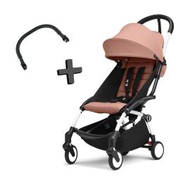 Прогулочная коляска Stokke YOYO³ цвет Ginger рама White + Бампер