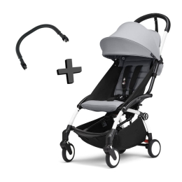 Прогулочная коляска Stokke YOYO³ цвет Stone рама White + Бампер