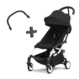 Прогулочная коляска Stokke YOYO³ цвет Black рама White + Бампер