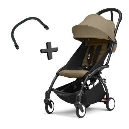 Прогулочная коляска Stokke YOYO³ цвет Toffee рама Black + Бампер