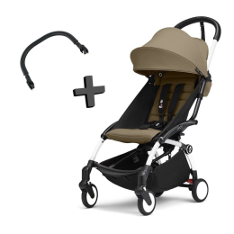 Прогулочная коляска Stokke YOYO³ цвет Toffee рама White + Бампер