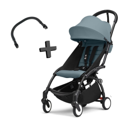 Прогулочная коляска Stokke YOYO³ цвет Aqua рама Black + Бампер