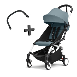 Прогулочная коляска Stokke YOYO³ цвет Aqua рама White + Бампер