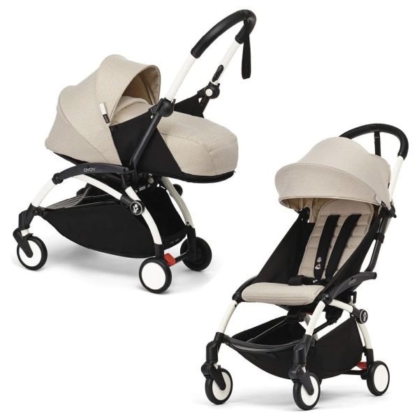 Коляска 2 в 1 Stokke YOYO Bonpoint Newborn цвет Beige рама White