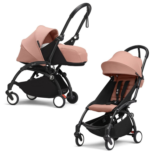 Коляска 2 в 1 Stokke YOYO³ люлька Newborn Pack цвет Ginger рама Black