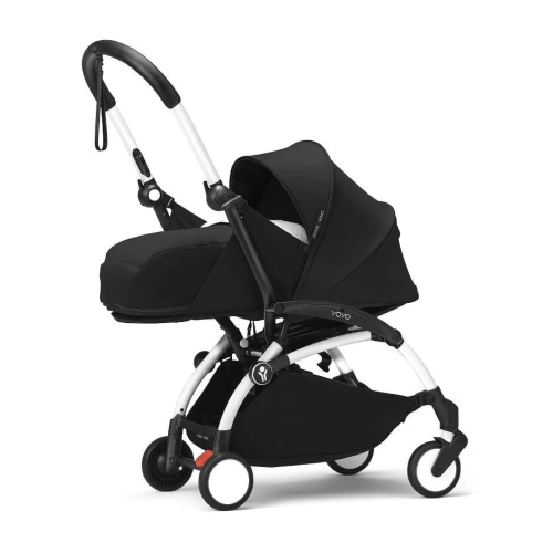 Коляска 2 в 1 Stokke YOYO³ люлька Newborn цвет Black рама White