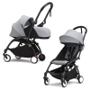 Коляска 2 в 1 Stokke YOYO³ люлька Newborn цвет Stone рама Black