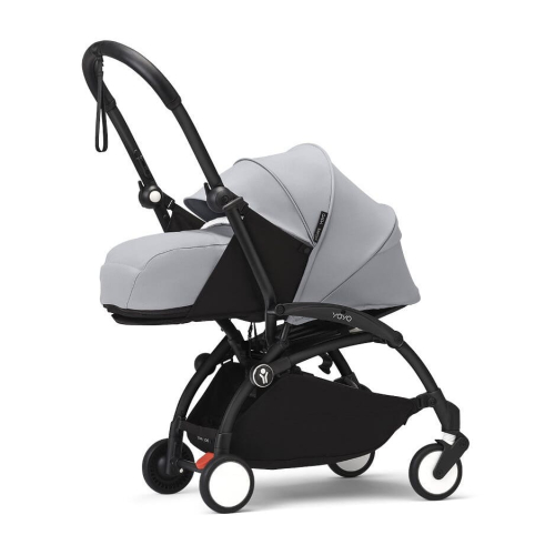 Коляска 2 в 1 Stokke YOYO³ люлька Newborn цвет Stone рама Black