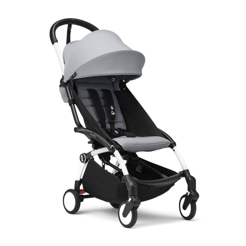 Коляска 2 в 1 Stokke YOYO³ люлька Newborn цвет Stone рама White